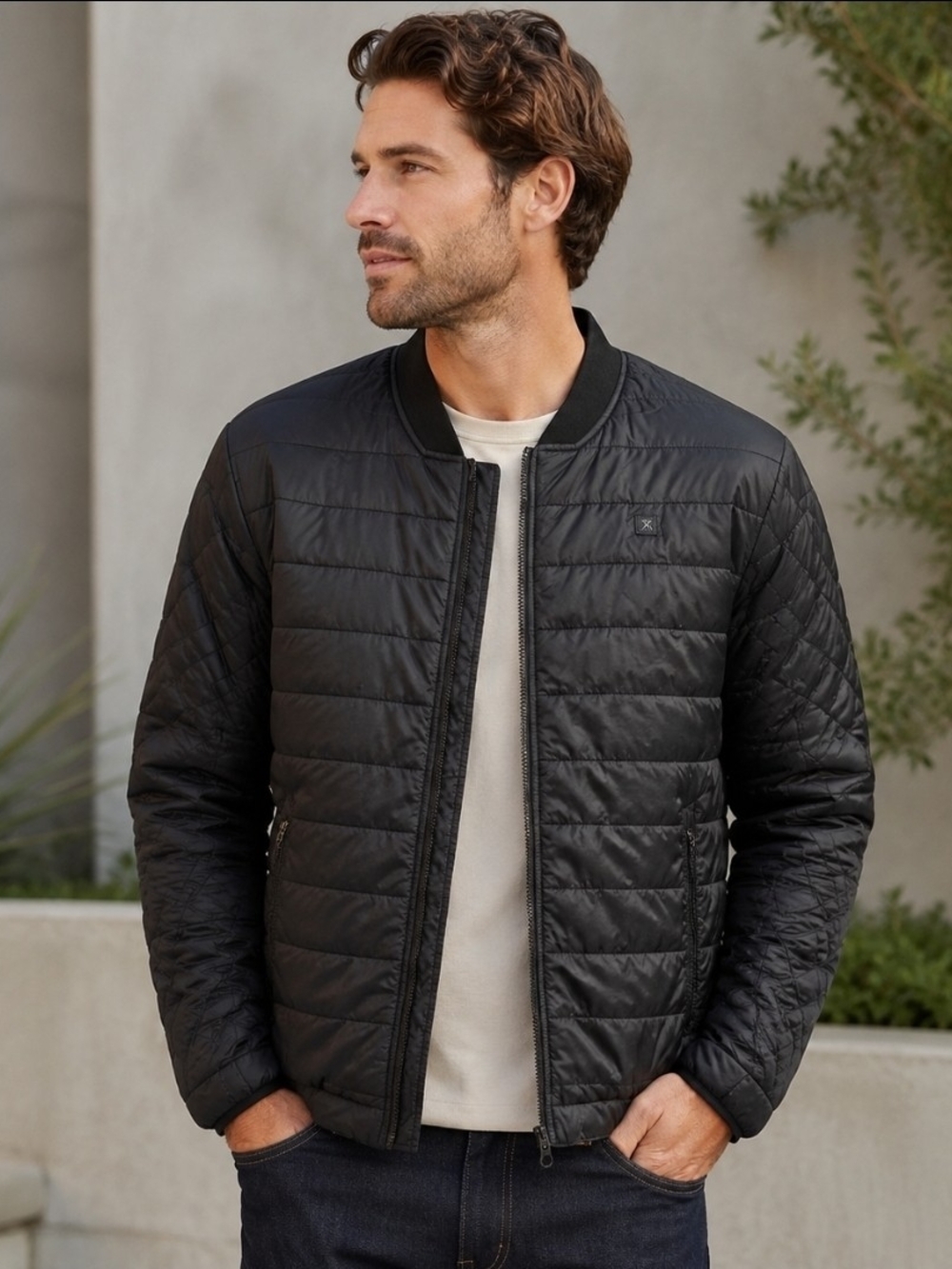 Roark Men’s XL Black PrimaLoft Insulated Bomber Jacket